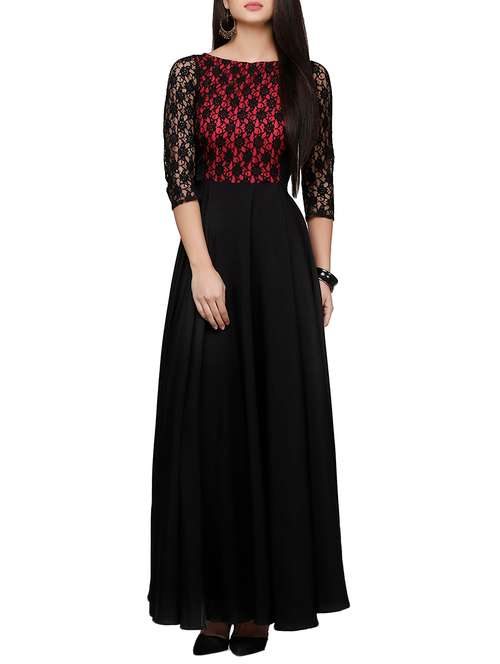 women's fit & flare maxi dress - 10277399 - Very Small Image - 1