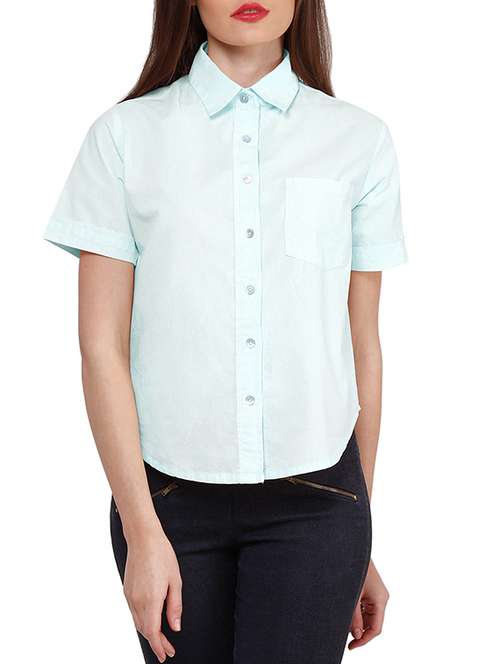 grey cotton regular shirt - 11459264 - Very Small Image - 1