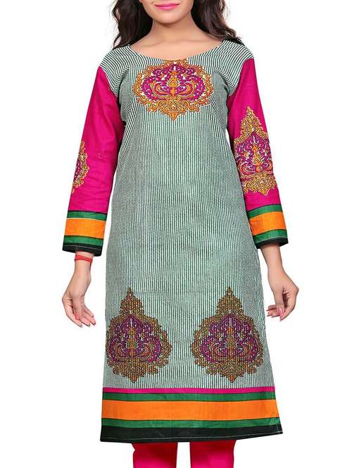 women's straight kurta - 11539681 - Very Small Image - 1