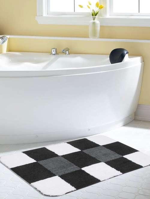 saral home premium quality very soft micro polyester bathmat -50x80 cm - 11649180 - Very Small Image - 1
