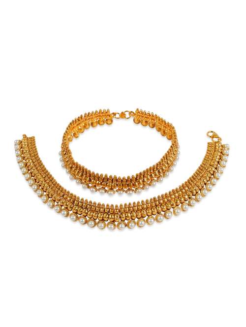 gold tone anklets - 12794583 - Very Small Image - 1