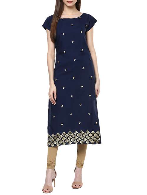 women's straight kurta - 13662833 - Very Small Image - 1