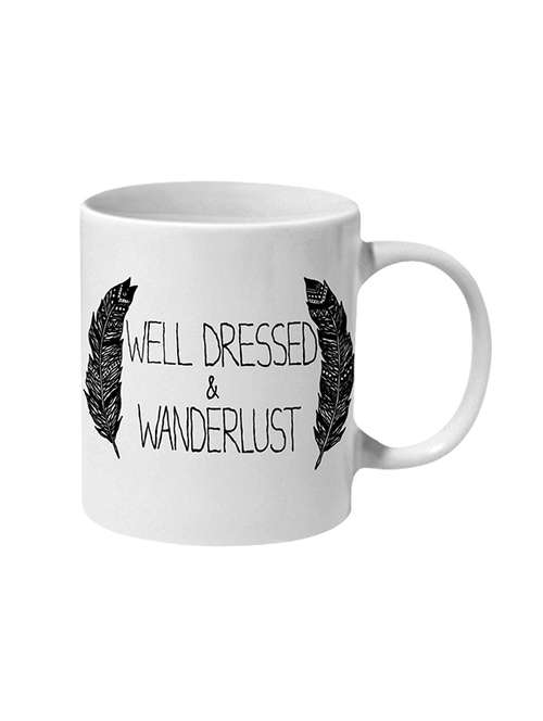 mooch wale well dressed & wanderlust ceramic mug - 13738033 - Very Small Image - 1