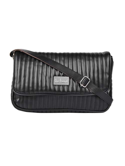 black quilted regular sling bag - 13849412 - Very Small Image - 1