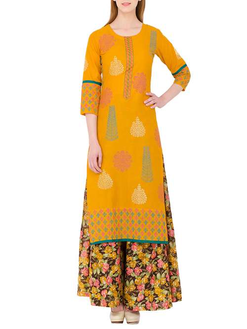 women's straight kurta - 13877741 - Very Small Image - 1
