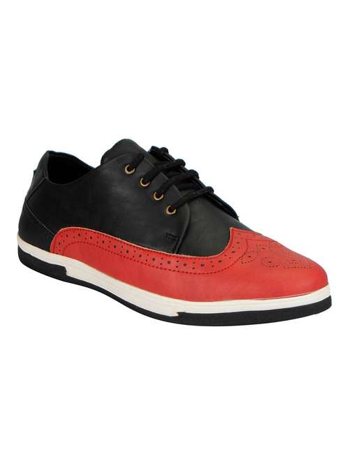 multi colored leatherette lace up sneaker - 14127766 - Very Small Image - 1