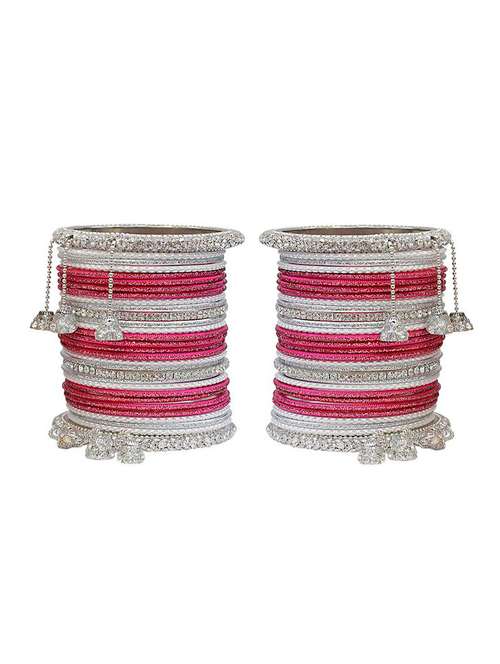 red metal stone bangles - 14323723 - Very Small Image - 1