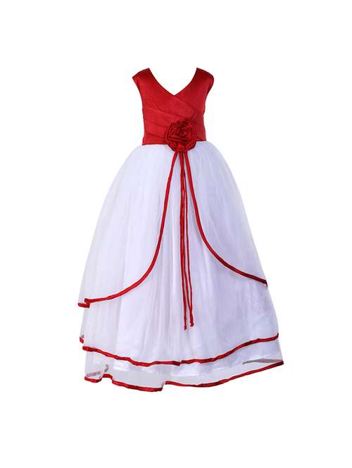multi colored polyester party gown - 14443437 - Very Small Image - 1