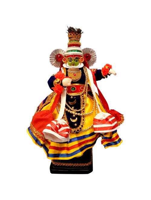 home decorative fiber kathakali doll krishna 15" - 14664779 - Very Small Image - 1