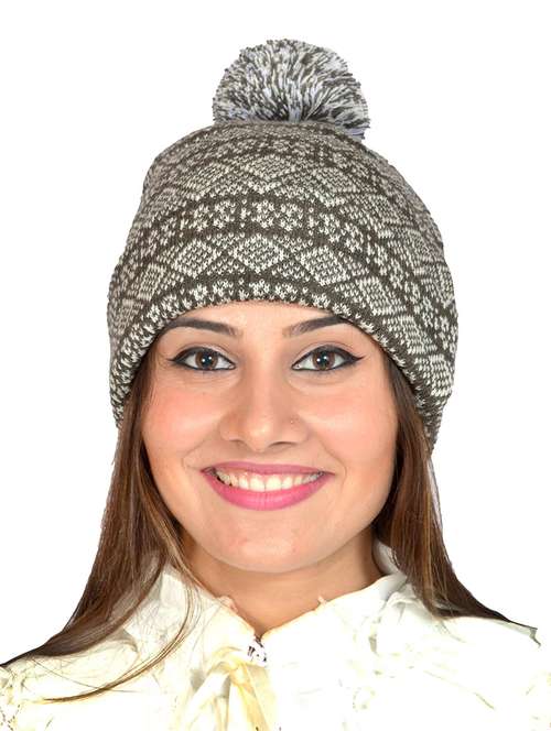 multi colored woolen cap - 14756249 - Very Small Image - 1