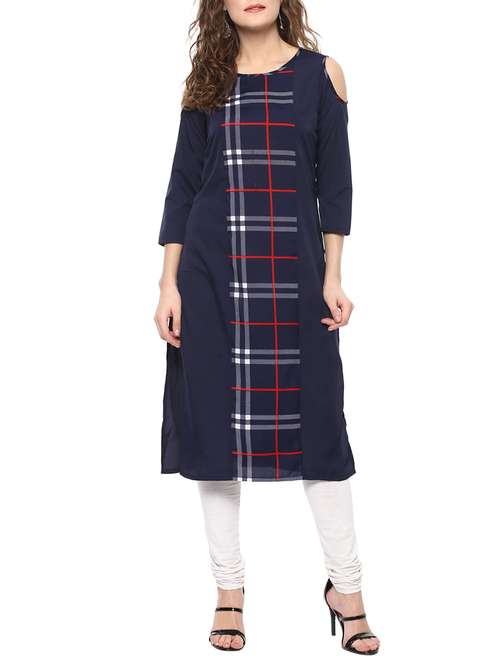 women's straight kurta - 14766979 - Very Small Image - 1