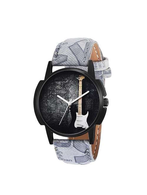 eraa grey strap guitar analog wrist watch for men - 14839063 - Very Small Image - 1