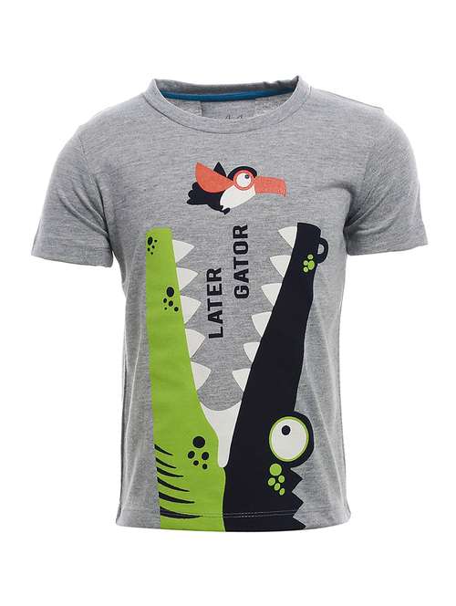 grey cotton tshirt - 14968163 - Very Small Image - 1