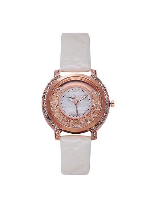 white leatherette watch - 15098215 - Very Small Image - 1