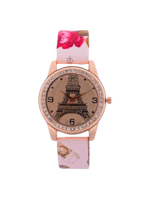 jm tower pu leather belt ladies watch - 15132397 - Very Small Image - 1