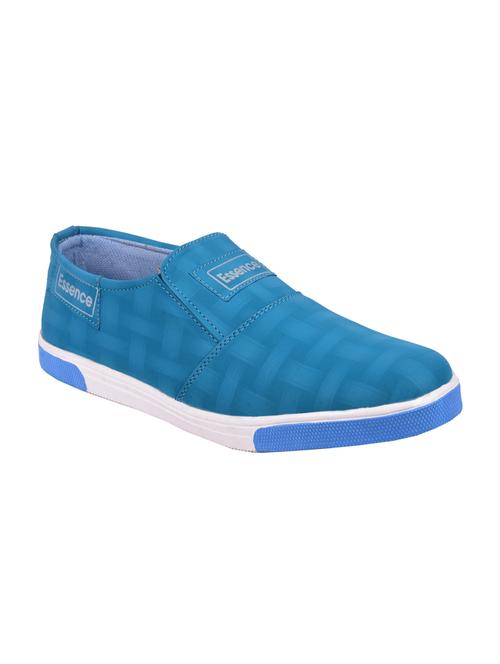 blue leatherette casual slipon - 15139112 - Very Small Image - 1