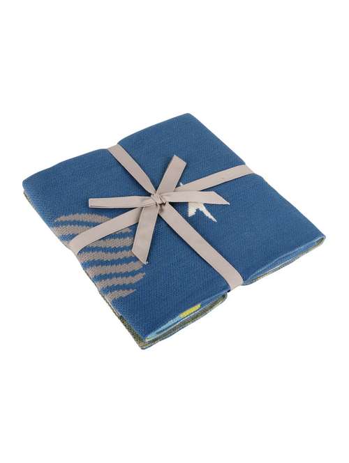 planet & space cotton knitted baby blanket - 15235016 - Very Small Image - 1