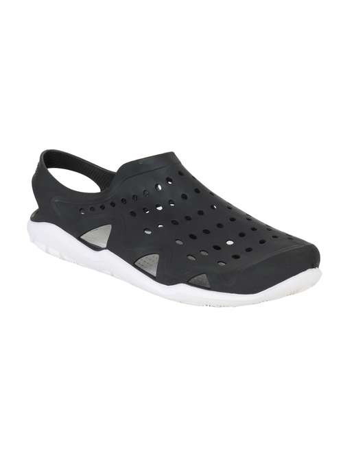 black rubber slip on crocs - 15237446 - Very Small Image - 1