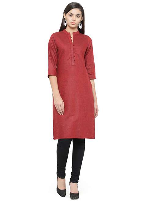 women's straight kurta - 15288357 - Very Small Image - 1