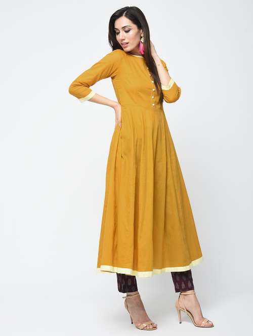 women's flared kurta - 15312889 - Very Small Image - 1