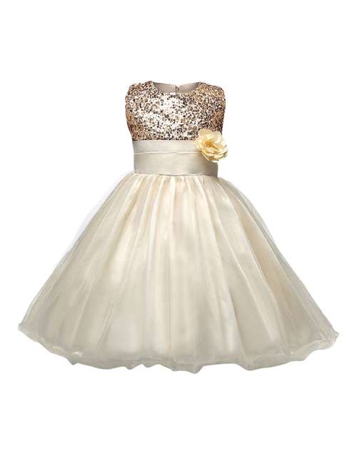 beige satin gown - 15379913 - Very Small Image - 1