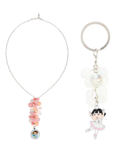 orange plastic necklace set jewellery - 15405892 - Very Small Image - 1