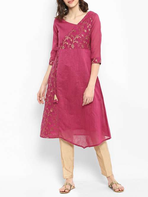 angrakha brocade kurta - 15406207 - Very Small Image - 1