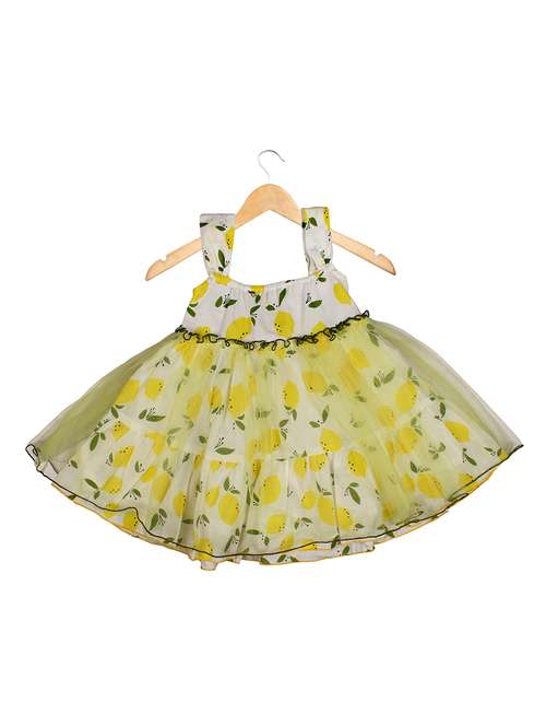 girls square neck sleeveless frock - 15478758 - Very Small Image - 1