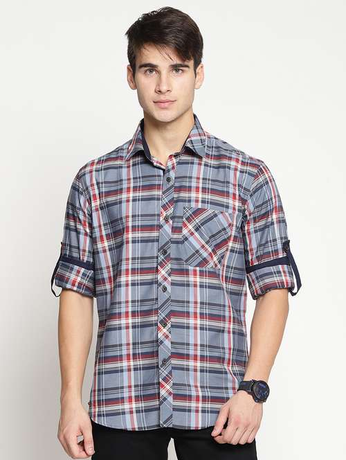 multi colored cotton casual shirt - 15497346 - Very Small Image - 1