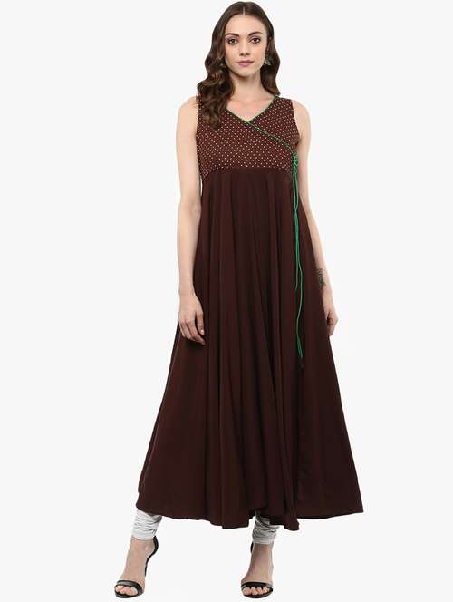 polka dots angrakha kurta - 15523819 - Very Small Image - 1