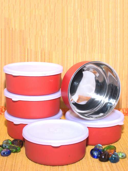 stainless steel plastic coated containers - 15559952 - Very Small Image - 1