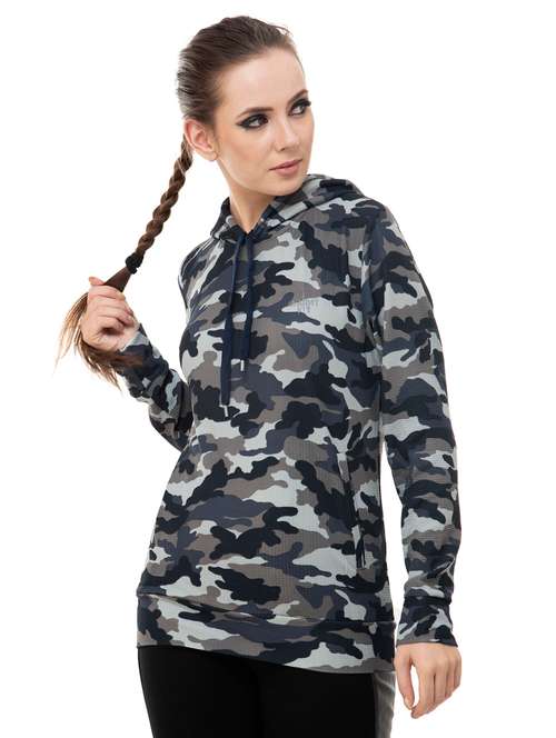 camouflage print hooded sweatshirt - 15587041 - Very Small Image - 1