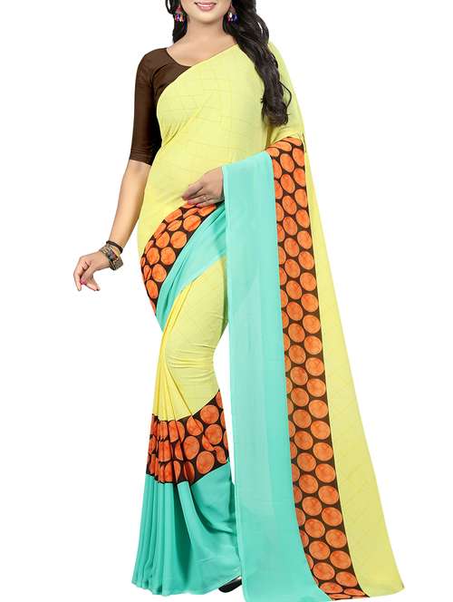 polka dots printed saree - 15676293 - Very Small Image - 1