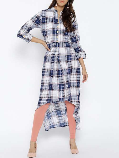 women's high-low kurta - 15703546 - Very Small Image - 1