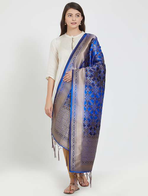 banarasi art silk dupatta - 15810541 - Very Small Image - 1