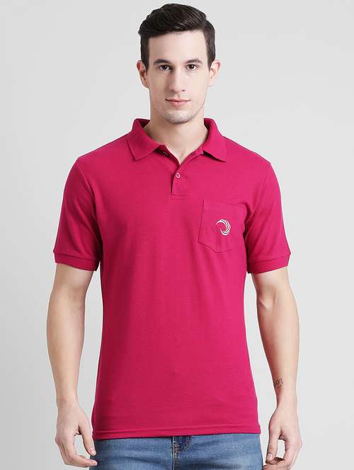 solid pink pocket t-shirt - 15874994 - Very Small Image - 1