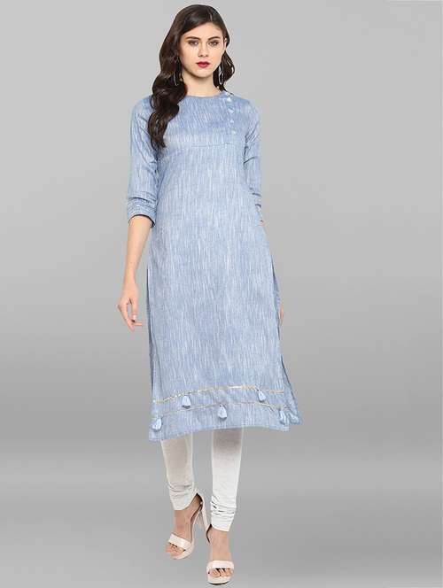 women's straight kurta - 15935920 - Very Small Image - 1