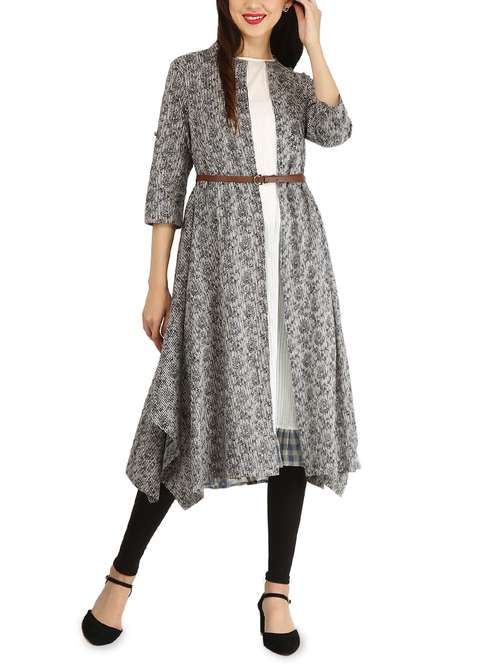 asymmetric printed kurta - 15958673 - Very Small Image - 1
