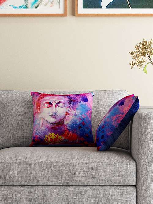 set of 2 16" x 16" square cushion covers - 16007209 - Very Small Image - 1