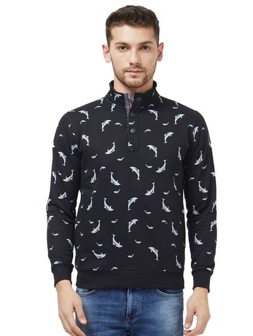 mens all over print sweatshirt - 16021541 - Very Small Image - 1