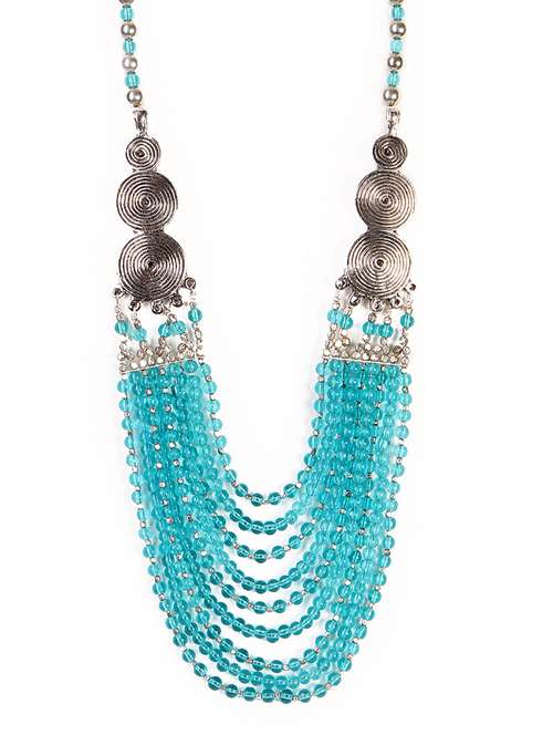women ethnic daily wear designer necklace - 16053475 - Very Small Image - 1