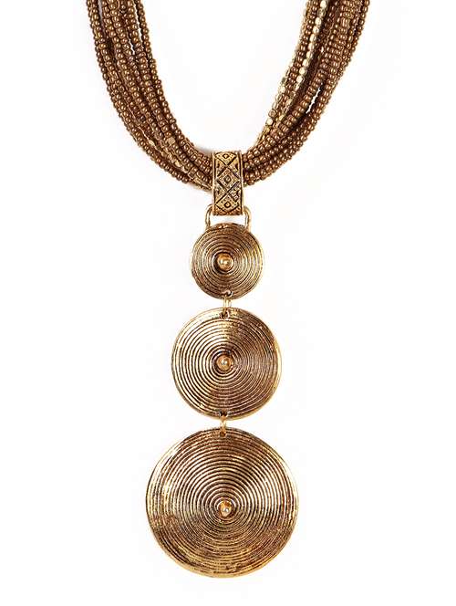 women ethnic daily wear designer necklace - 16053487 - Very Small Image - 1