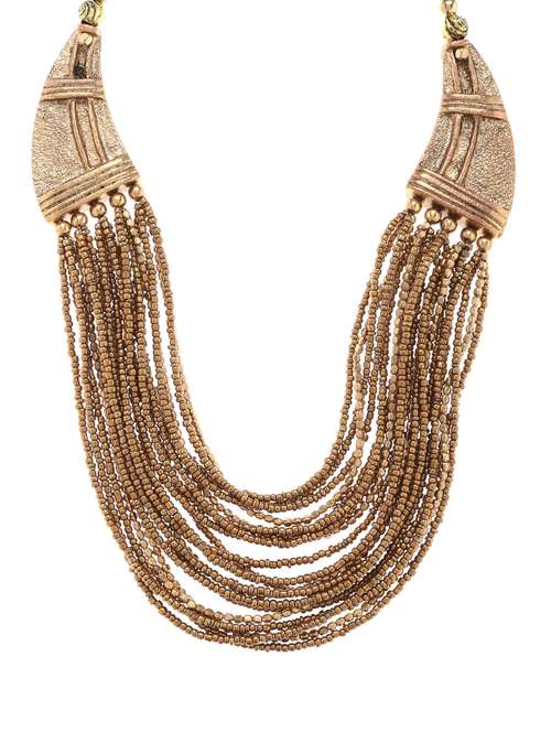 women ethnic daily wear designer necklace - 16053495 - Very Small Image - 1