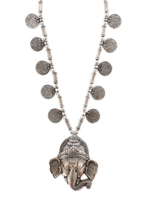 women ethnic daily wear designer necklace - 16053538 - Very Small Image - 1