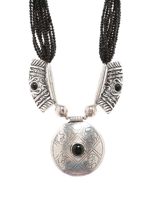 women ethnic daily wear designer necklace - 16053540 - Very Small Image - 1