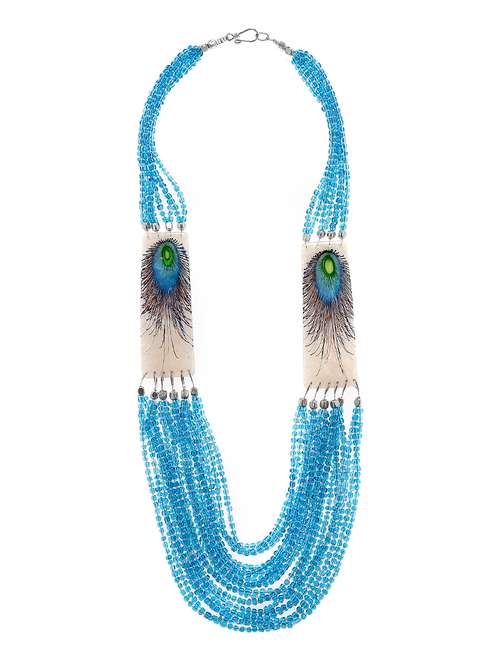 women ethnic daily wear designer necklace - 16053555 - Very Small Image - 1