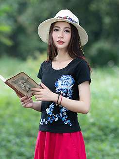 graphic print short sleeved tee - 16080856 - Very Small Image - 1