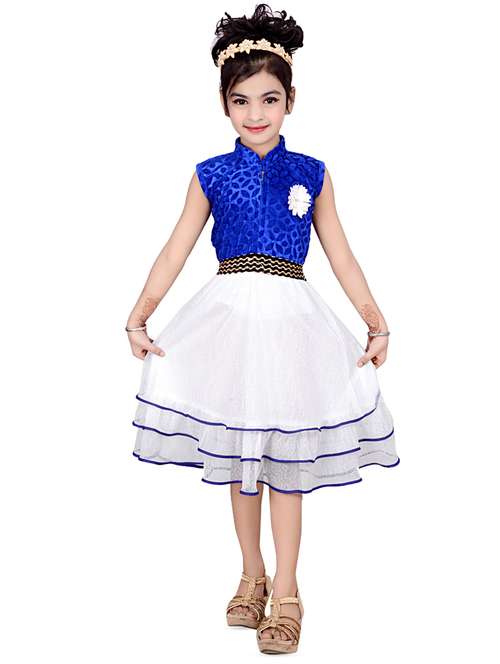 blue net frock - 16203377 - Very Small Image - 1