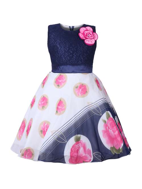 blue cotton frock - 16203380 - Very Small Image - 1