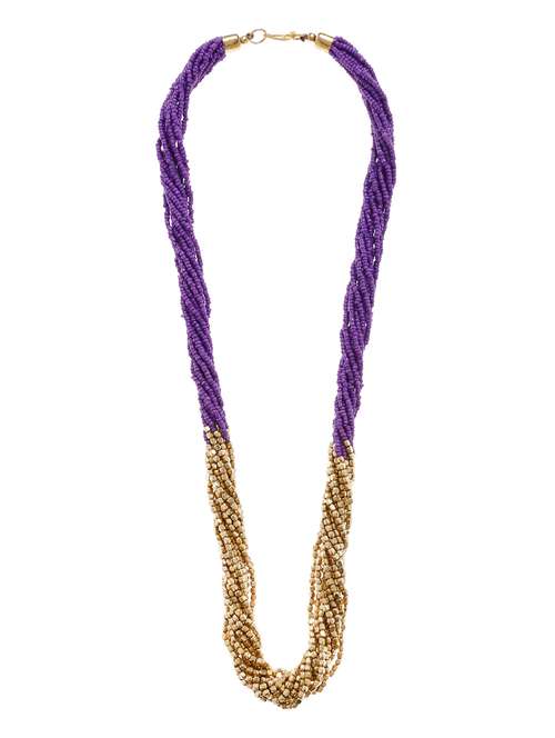 women ethnic daily wear designer beaded necklace - 16234680 - Very Small Image - 1